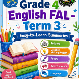 Grade 4 English FAL – Term 3 Summaries