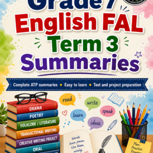 Grade 7 English FAL – Term 3 Summaries