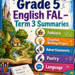 Grade 5 English FAL – Term 3 Summaries