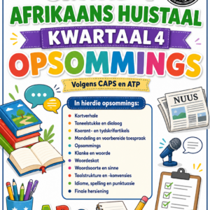 Graad 4 Afrikaans HT – Kwartaal 4 Opsommings