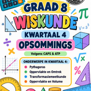 Graad 8 Wiskunde – Kwartaal 4 Opsommings