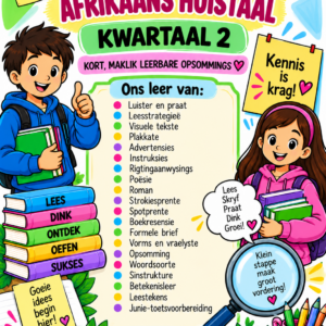 Graad 7 Afrikaans HT – Kwartaal 2 Opsommings