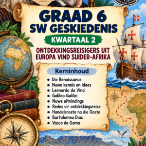 Graad 6 SW Geskiedenis – Kwartaal 2 Opsommings