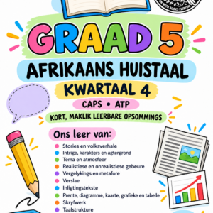 Graad 5 Afrikaans HT – Kwartaal 4 Opsommings