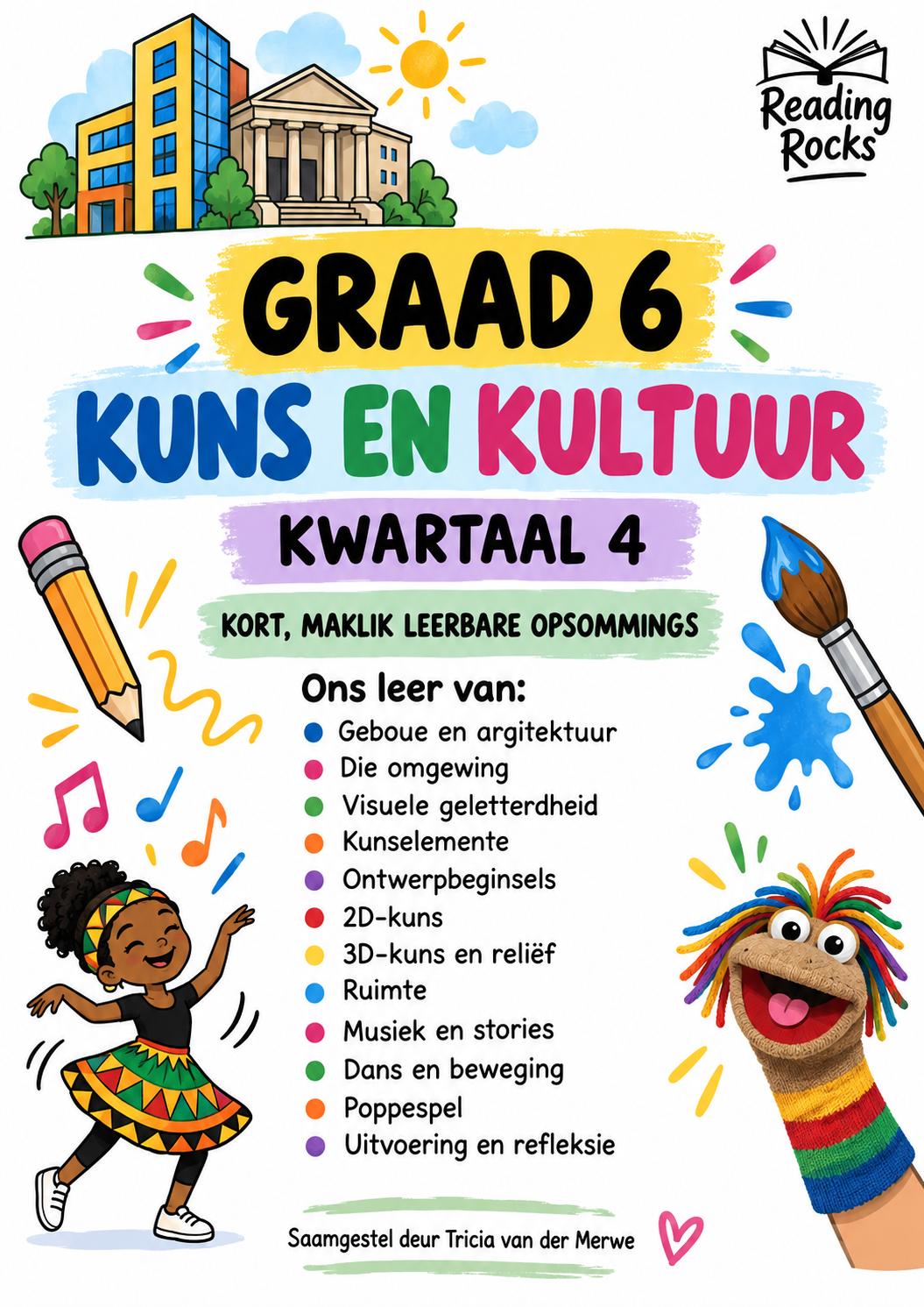 Graad 6 Kreatiewe Kunste – Kwartaal 4 Opsommings