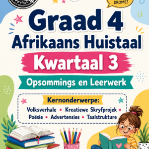 Graad 4 Afrikaans HT – Kwartaal 3 Opsommings
