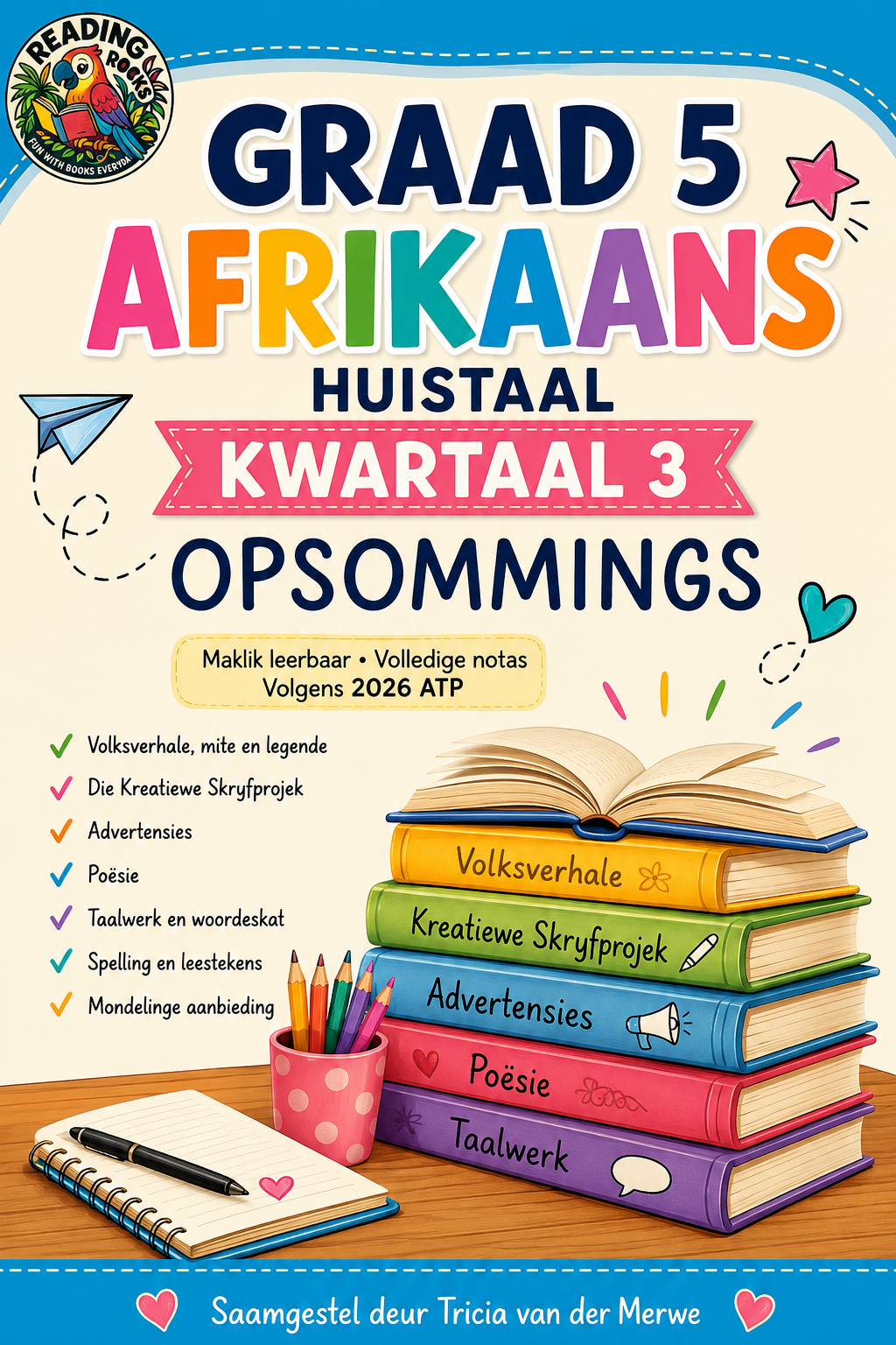 Graad 5 Afrikaans HT – Kwartaal 3 Opsommings