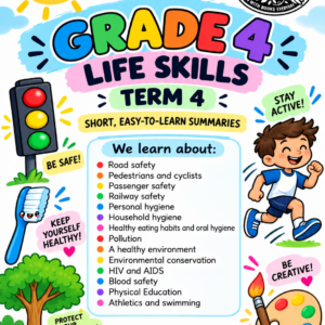 Grade 4 Life Skills – Term 4 Summaries